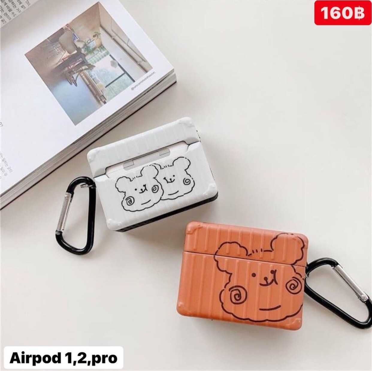 เคสแอร์พอด กล่องหมีขาว/กล่องหมีน้ำตาล