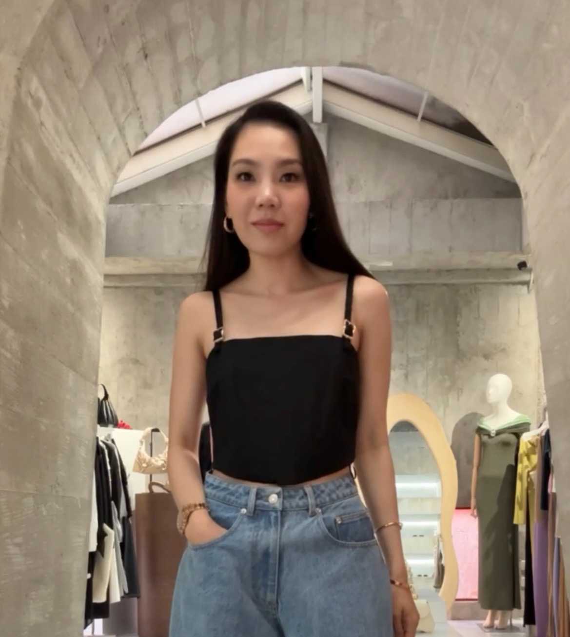 Cult Gaia LOREN TOP - BLACK
