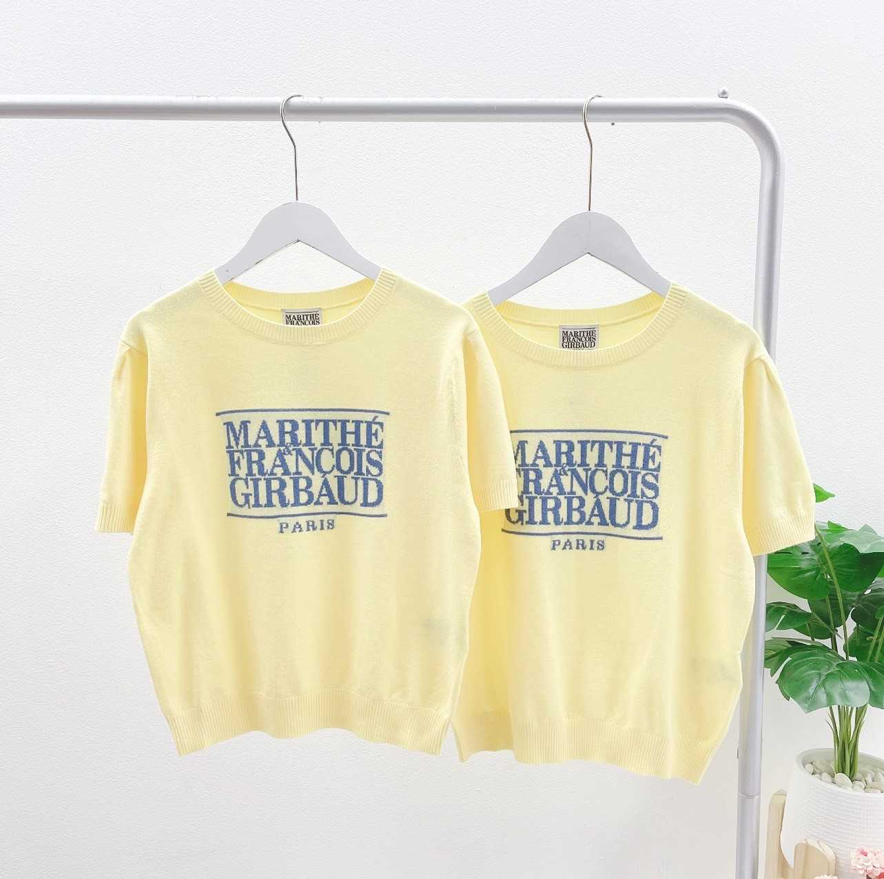 Marithe Classic logo half knit (Light YELLOW)