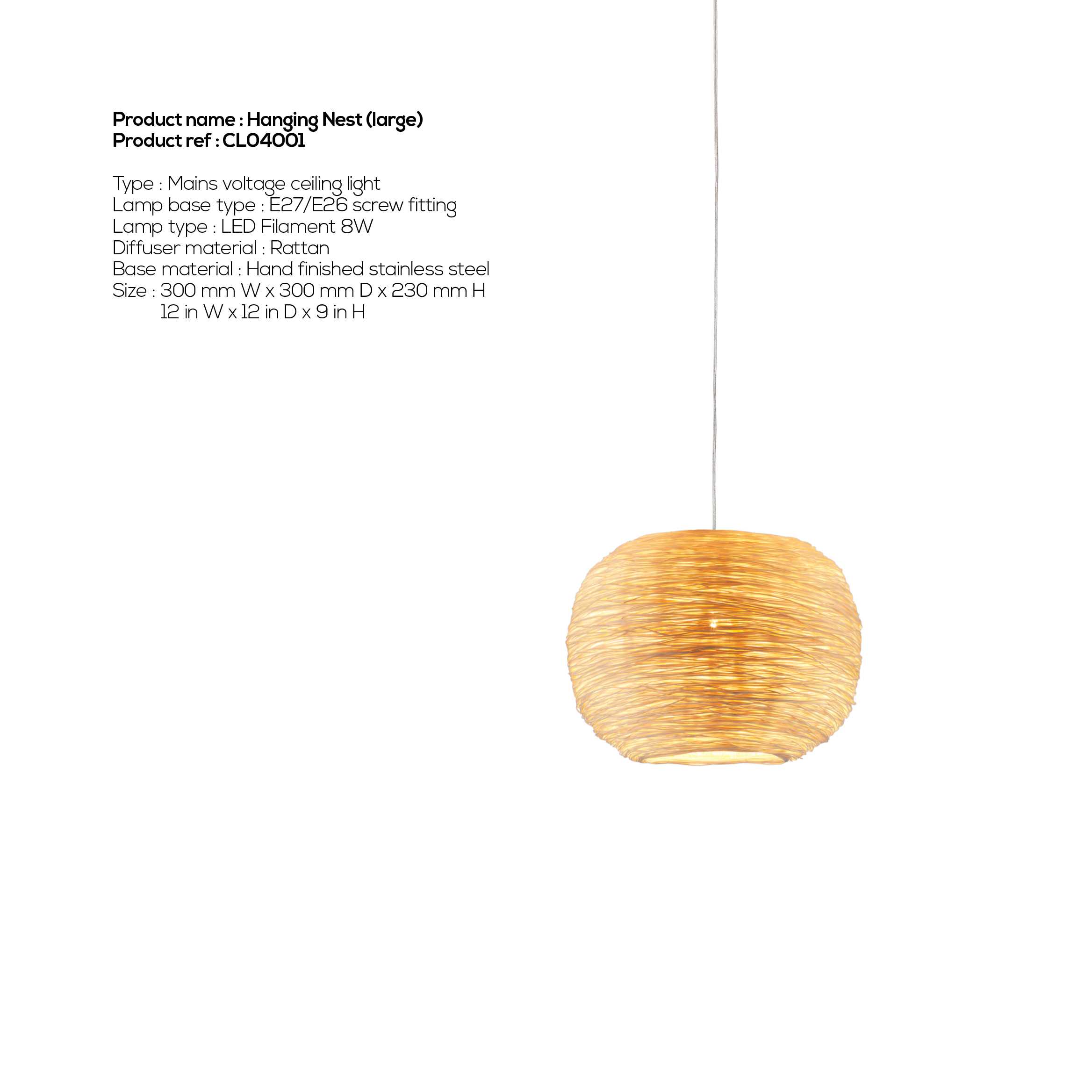 Hanging Nest Large (Ceiling)
