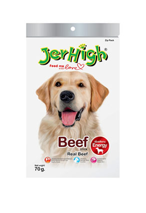 JerHigh Beef 70 กรัม รสเนื้อ