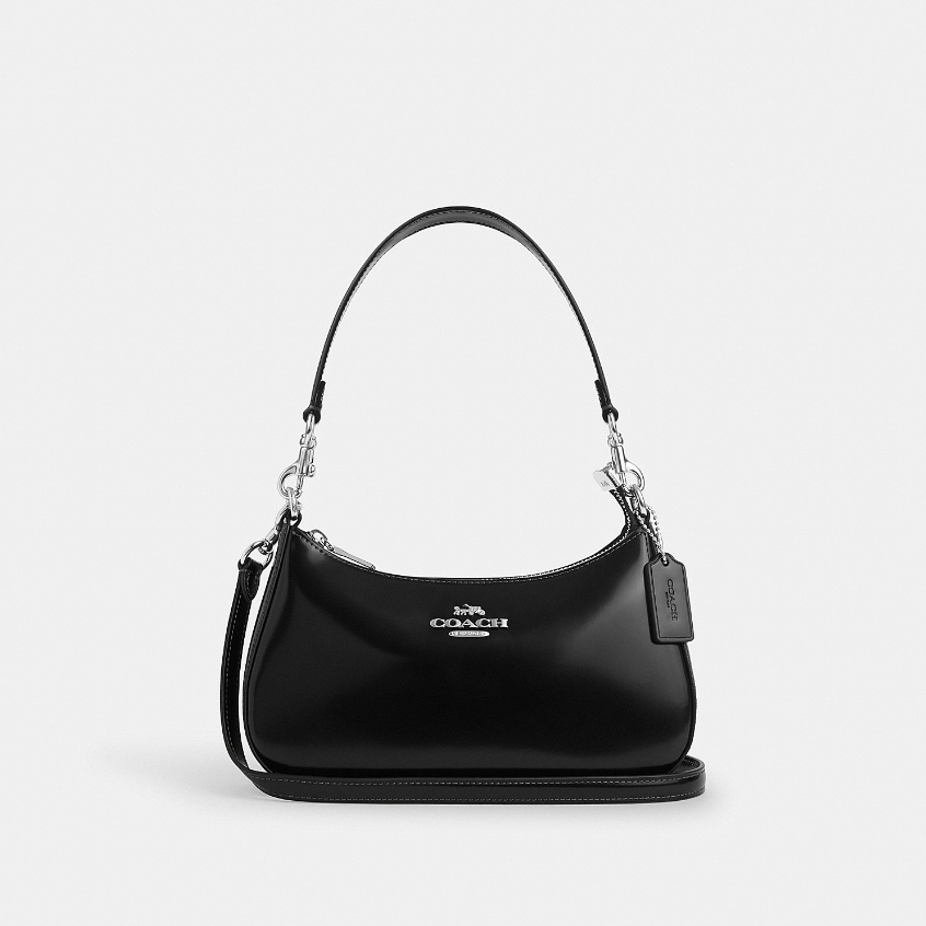 Coach CV938 Teri Shoulder Bag (SV/BK) กระเป๋าสะพายผู้หญิง สี Sv/Black
