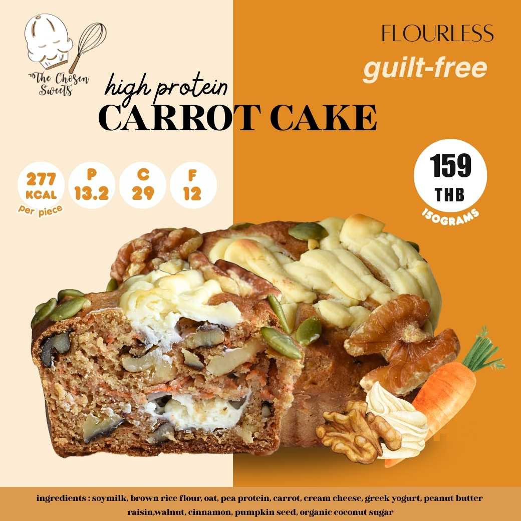 The Chosen Sweets - High Protein Carrot Cake (Pre-order)