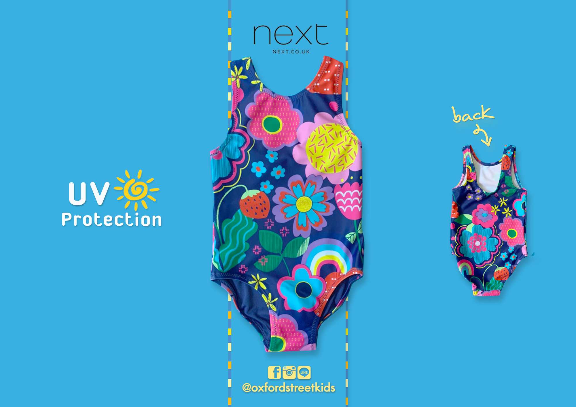 ✅ [9-12M] Next Swimsuit UV Protection ชุดว่ายน้ำเด็ก