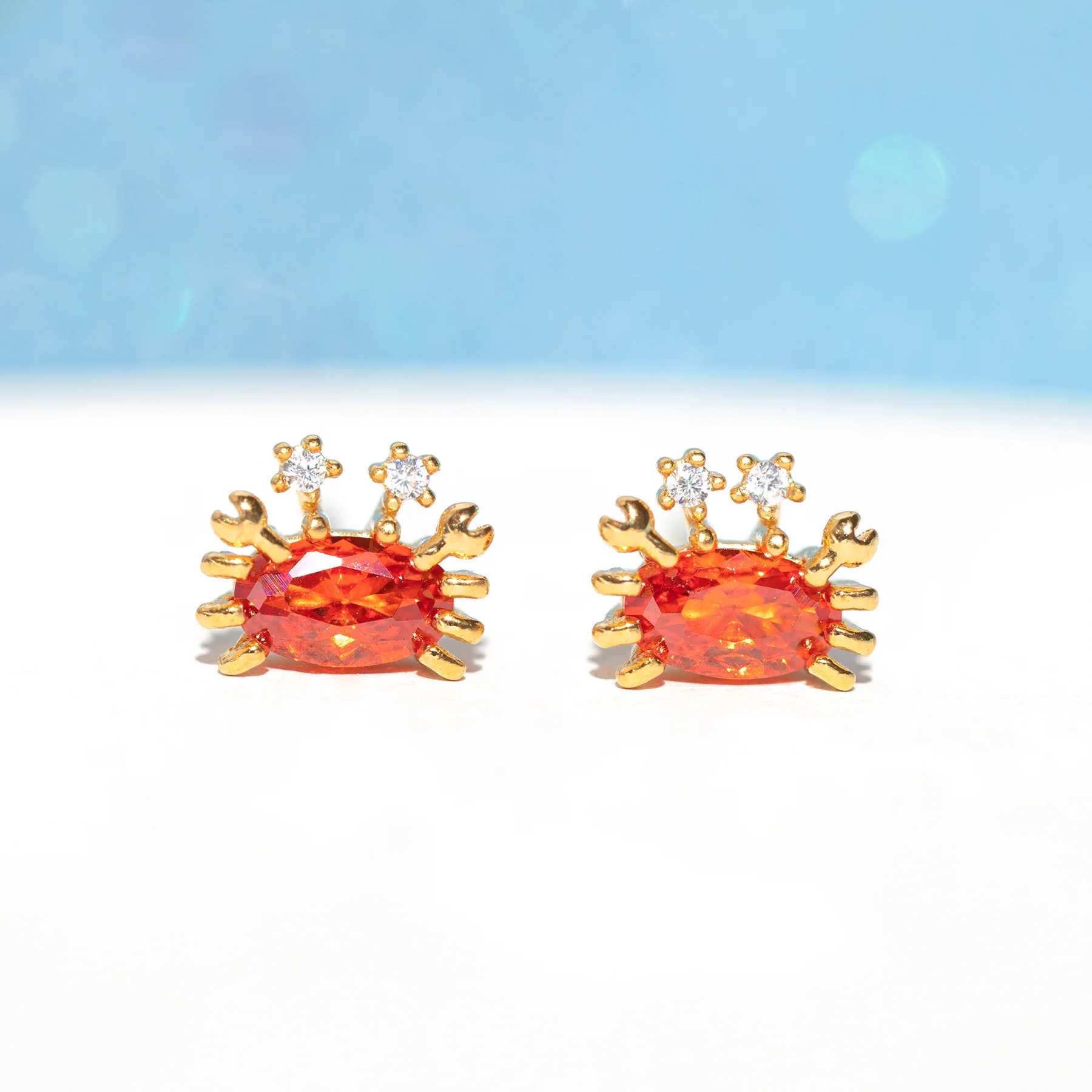 GIRLS CREW DEEP CUTIE CRAB STUD EARRINGS