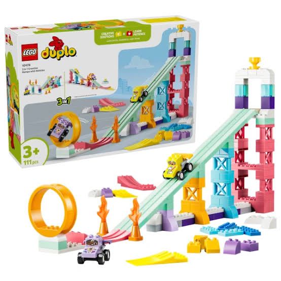 LEGO 10478 3 in 1 Creative Ramps with Vehicles(สินค้าซื้อแล้วไม่รับเปลี่ยนคืน)