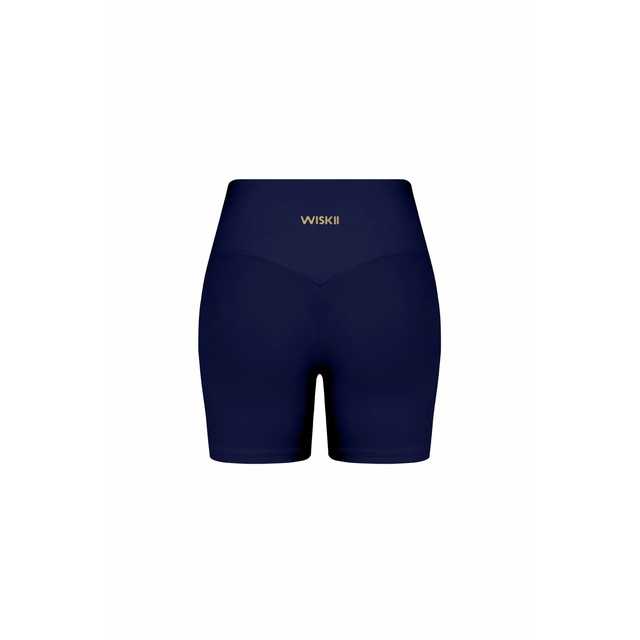 WISKII Riviera V-Waist Scrunch Short - Midnight Blue