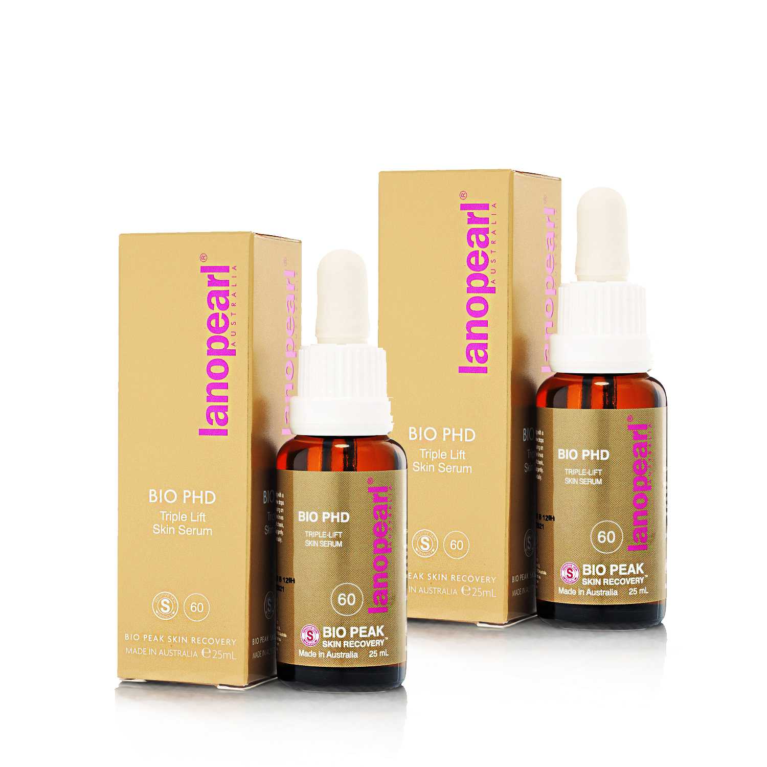 Lanopearl Bio PHD Skin Serum 60% 25mL x2ขวด