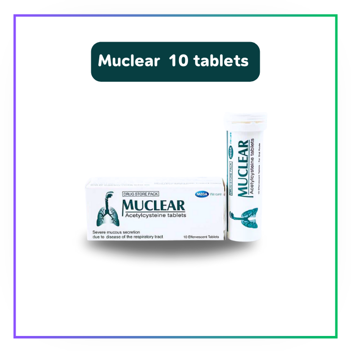 Muclear  10 เม็ดฟู่ ละลายเสมหะ