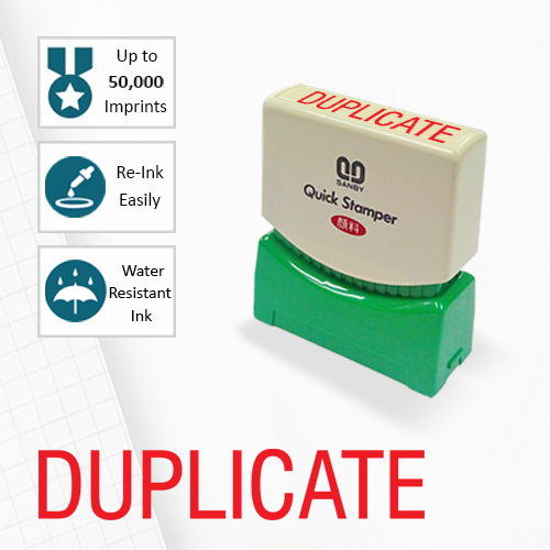 SANBY ตรายางสำเร็จรูป หมึกในตัว รุ่น QUICK STAMPER (S) D4R [DUPLICATE]