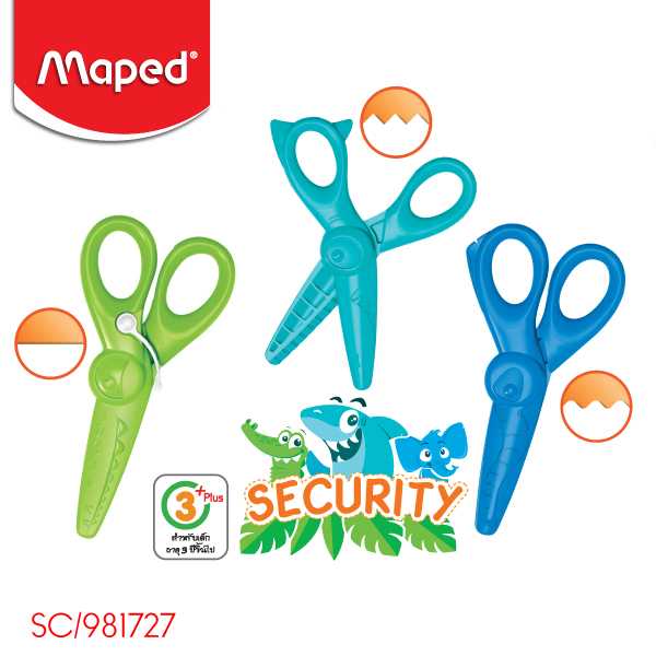 SC981727 กรรไกรเด็ก Security 4 นิ้ว Maped