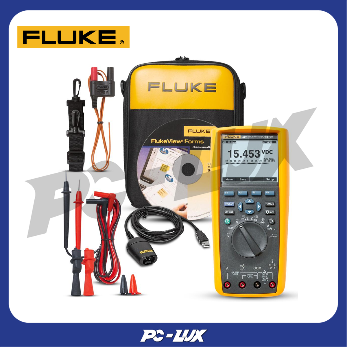 FLUKE ชุดเซ็ทมัลติมิเตอร์ รุ่น 287  FlukeView® Forms Combo Kit