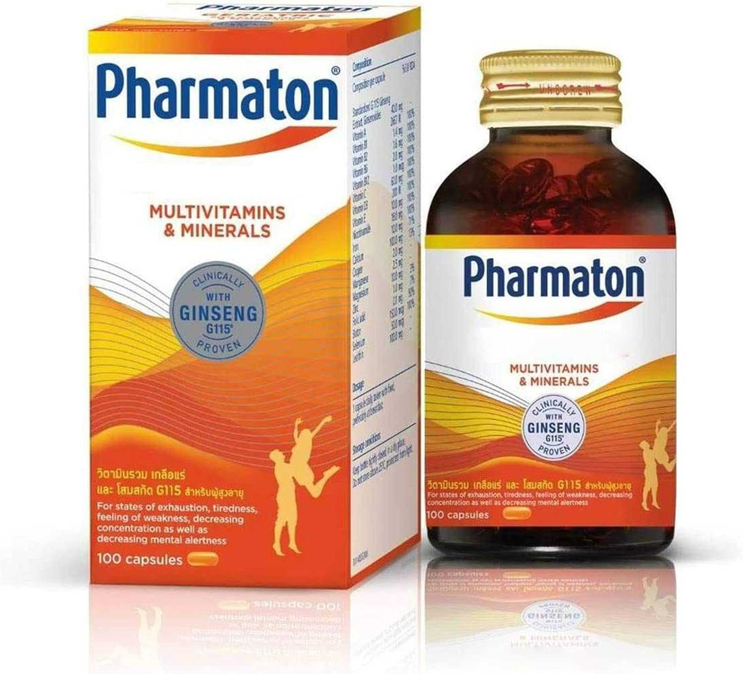 Pharmaton ฟาร์มาตอน 100 แคปซูล