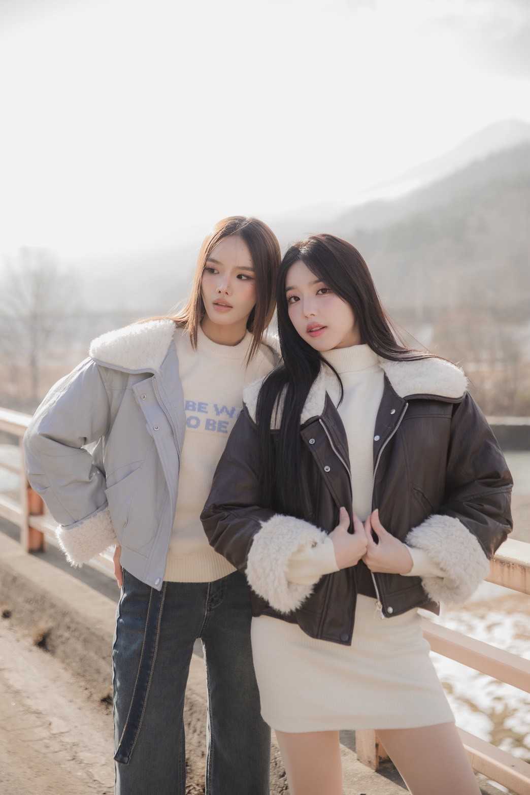 JK843 Urban Cloud Down Jacket แจ็คเก็ตหนังขนเป็ดแท้90%