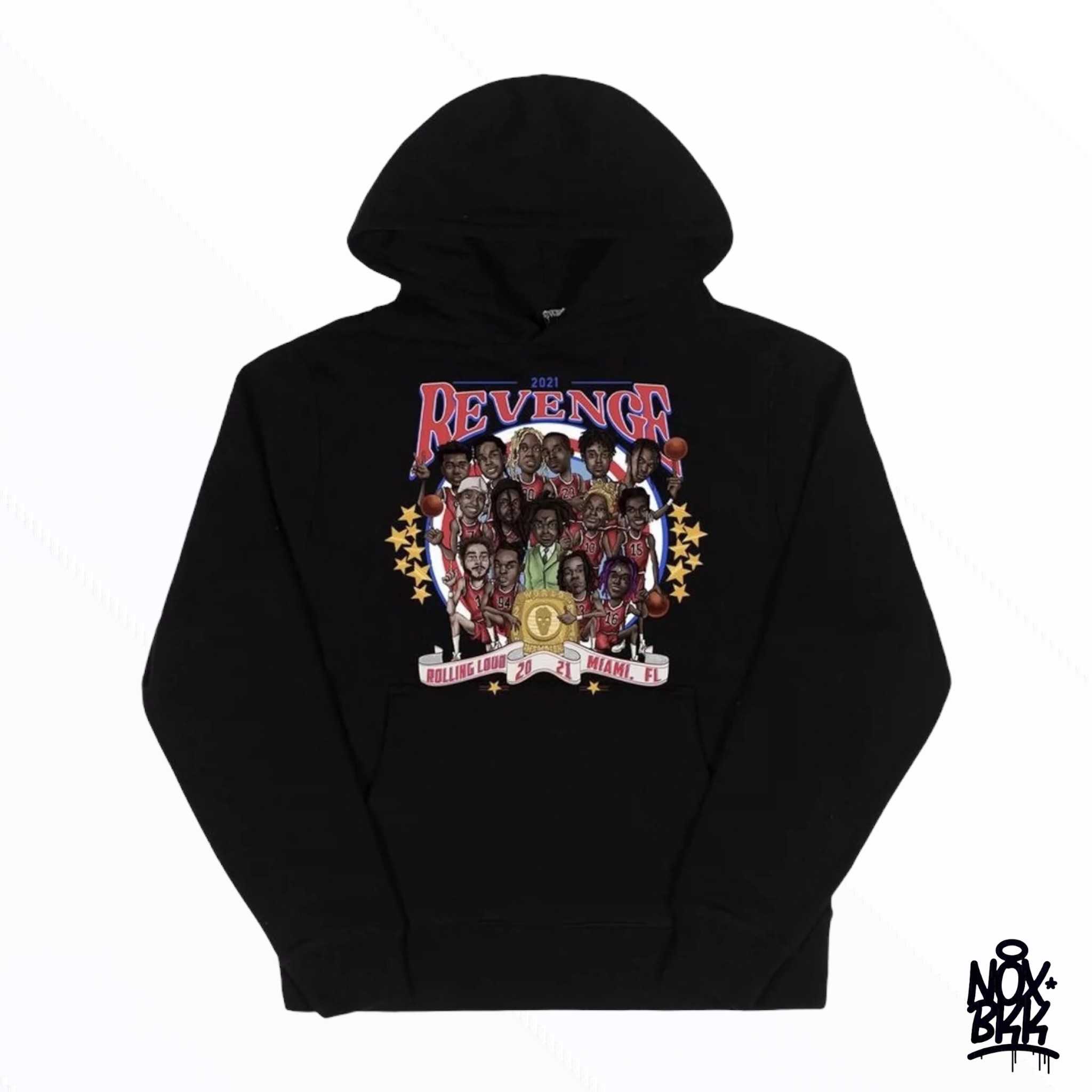 Revenge x Rolling lound hoodie - Black