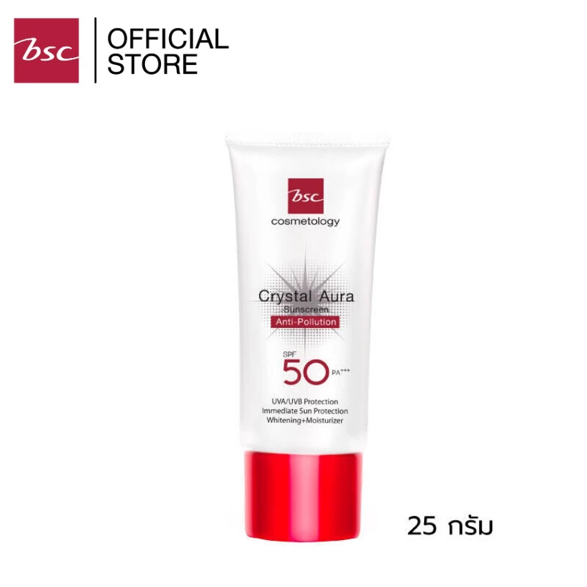 BSC CRYSTAL AURA SUNSCREEN SPF 50 PA+++ ANTI-POLLUTION (SCCNPUM1)