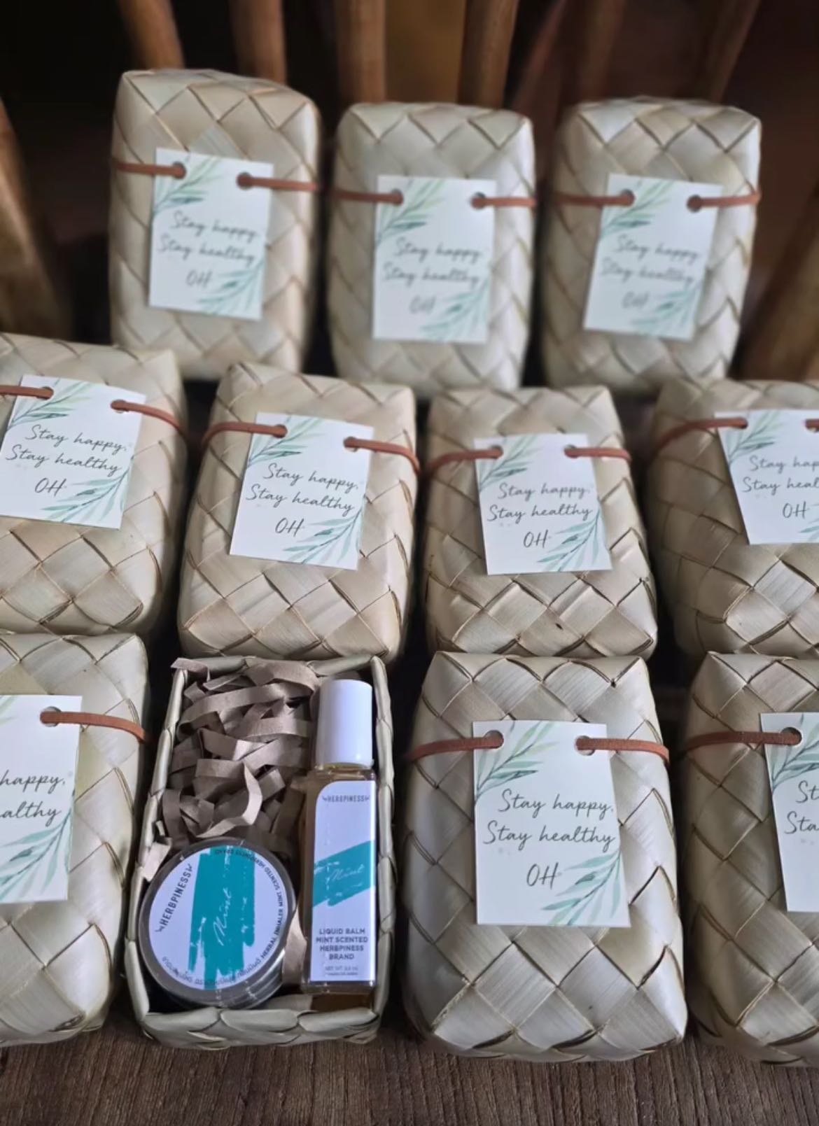 Craft rice box S กล่องข้าวใบตาลขนาดเล็ก