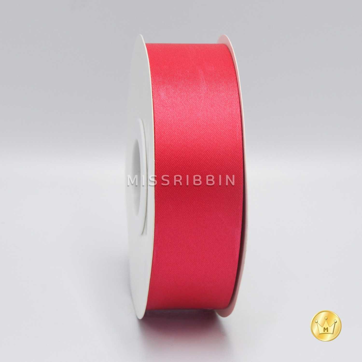 ริบบิ้นผ้าต่วน (สี 202) ม้วนยาว 50/200หลา ขนาด 12 15 21 30 40 50 60มม.