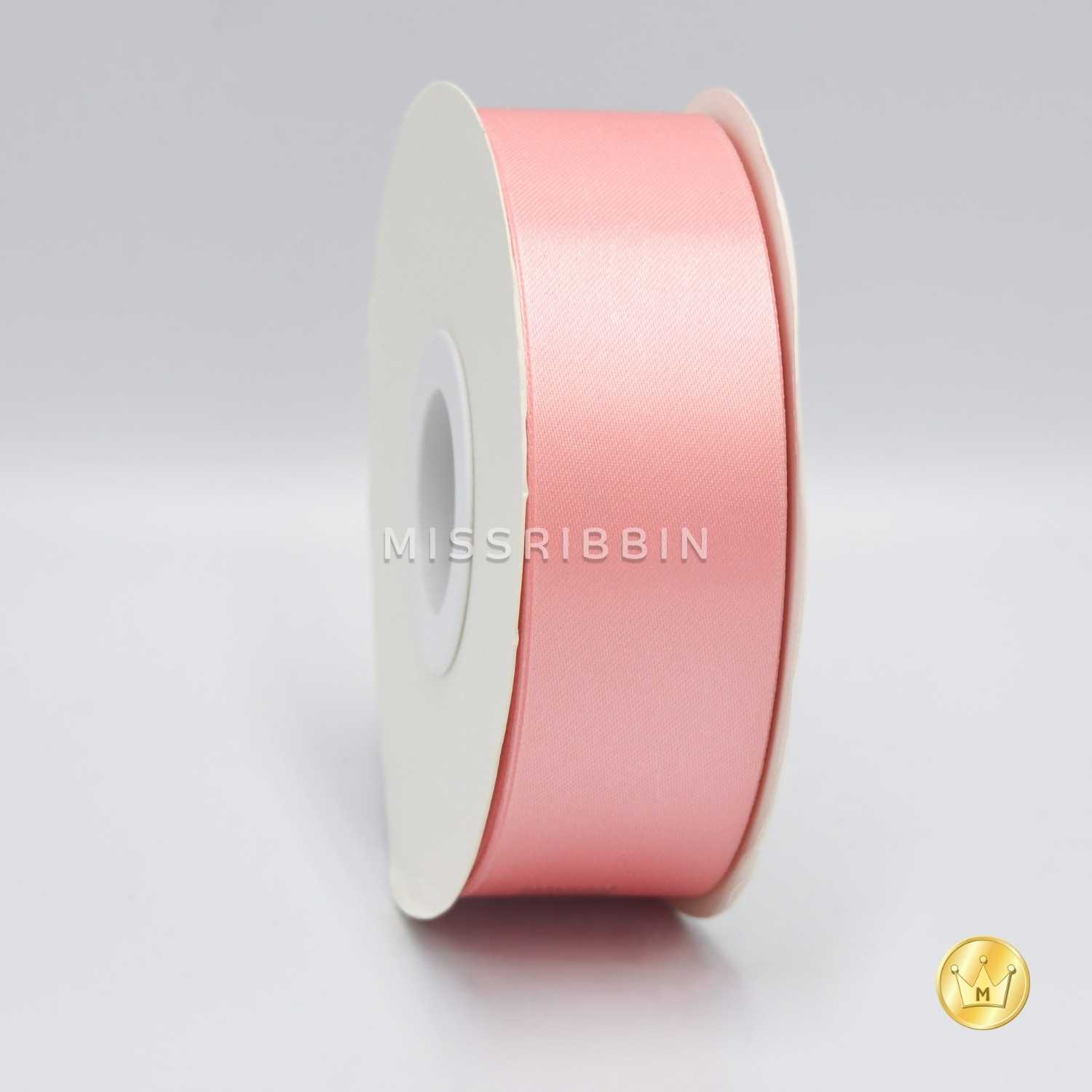 ริบบิ้นผ้าต่วน (สี 204) ม้วนยาว 50/200หลา ขนาด 12 15 21 30 40 50 60มม.