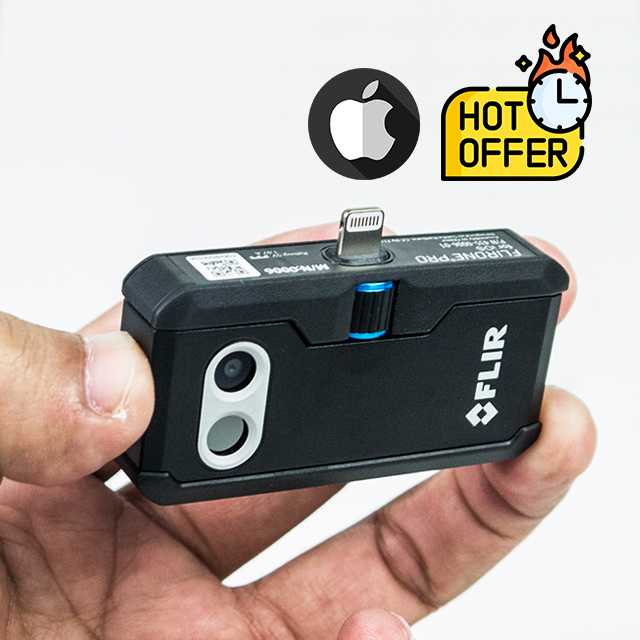 FLIR-ONE-PRO-iOS กล้องถ่ายภาพความร้อน ใช้งานร่วมกับระบบ iOS | Max.400°C