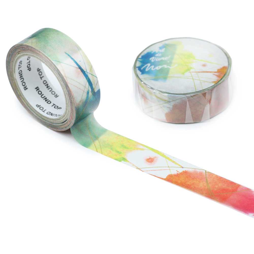 เทปตกแต่ง ATELIER NOIR - MASKING TAPE / BROCADE YARN(RAINBOW CLOUDS)