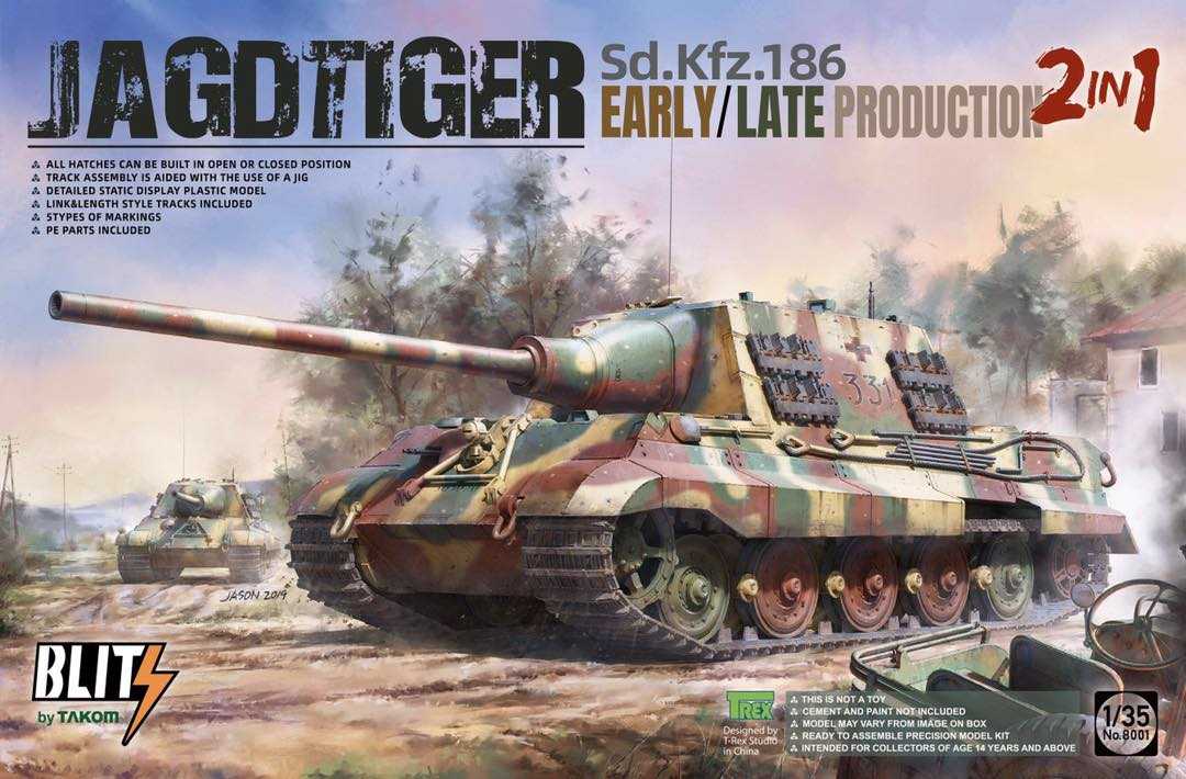 1/35 Sd.Kfz.186 Jagdtiger early/late production 2 in 1