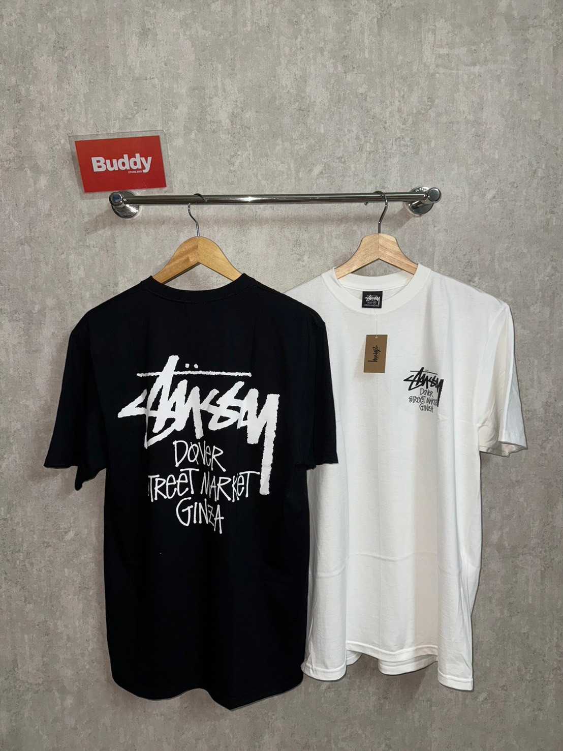 Stussy X Dover Street Market Men's Ginza T-Shirt (Black/White)