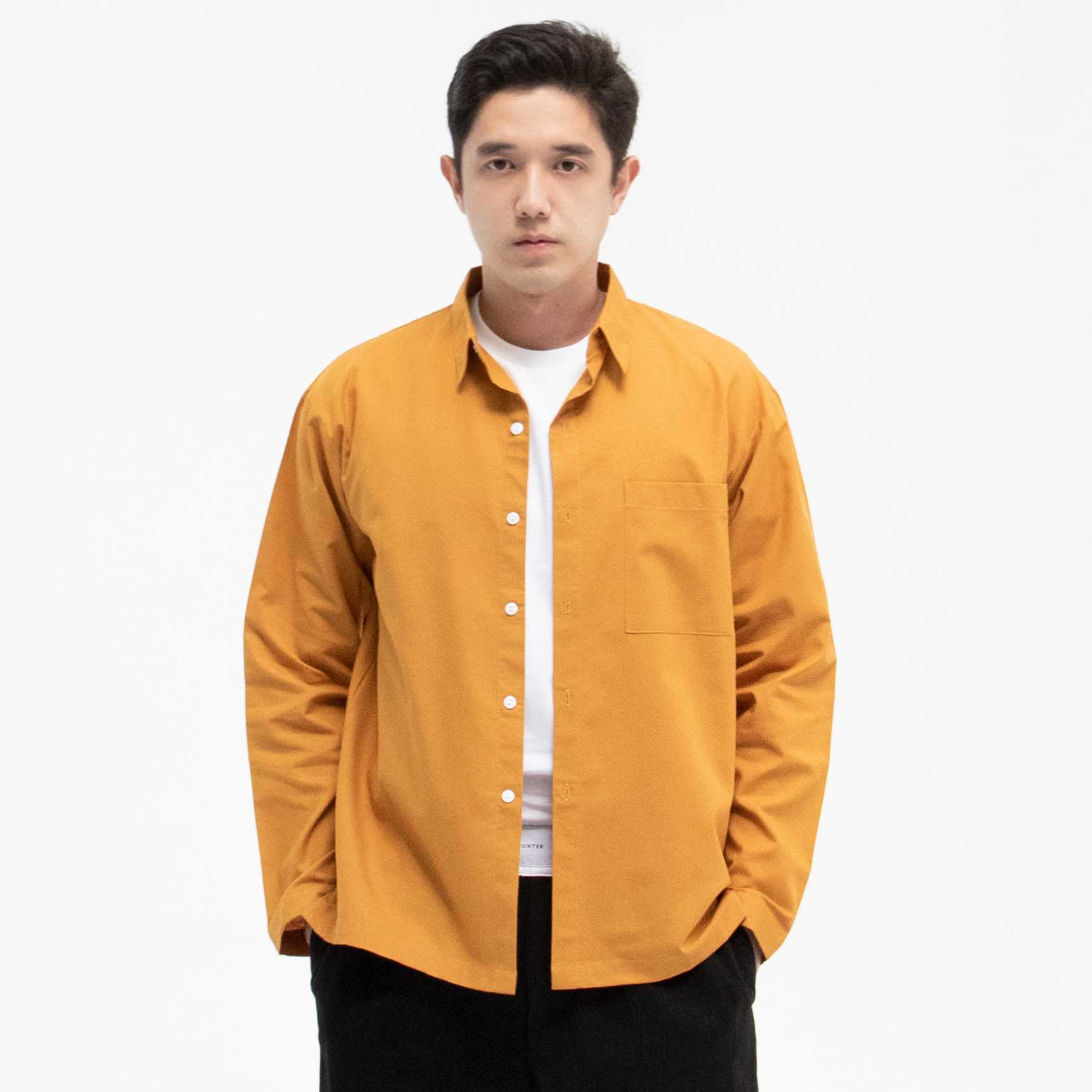 Hunter Studios - Fainly Long Sleeve Shirts Mustard