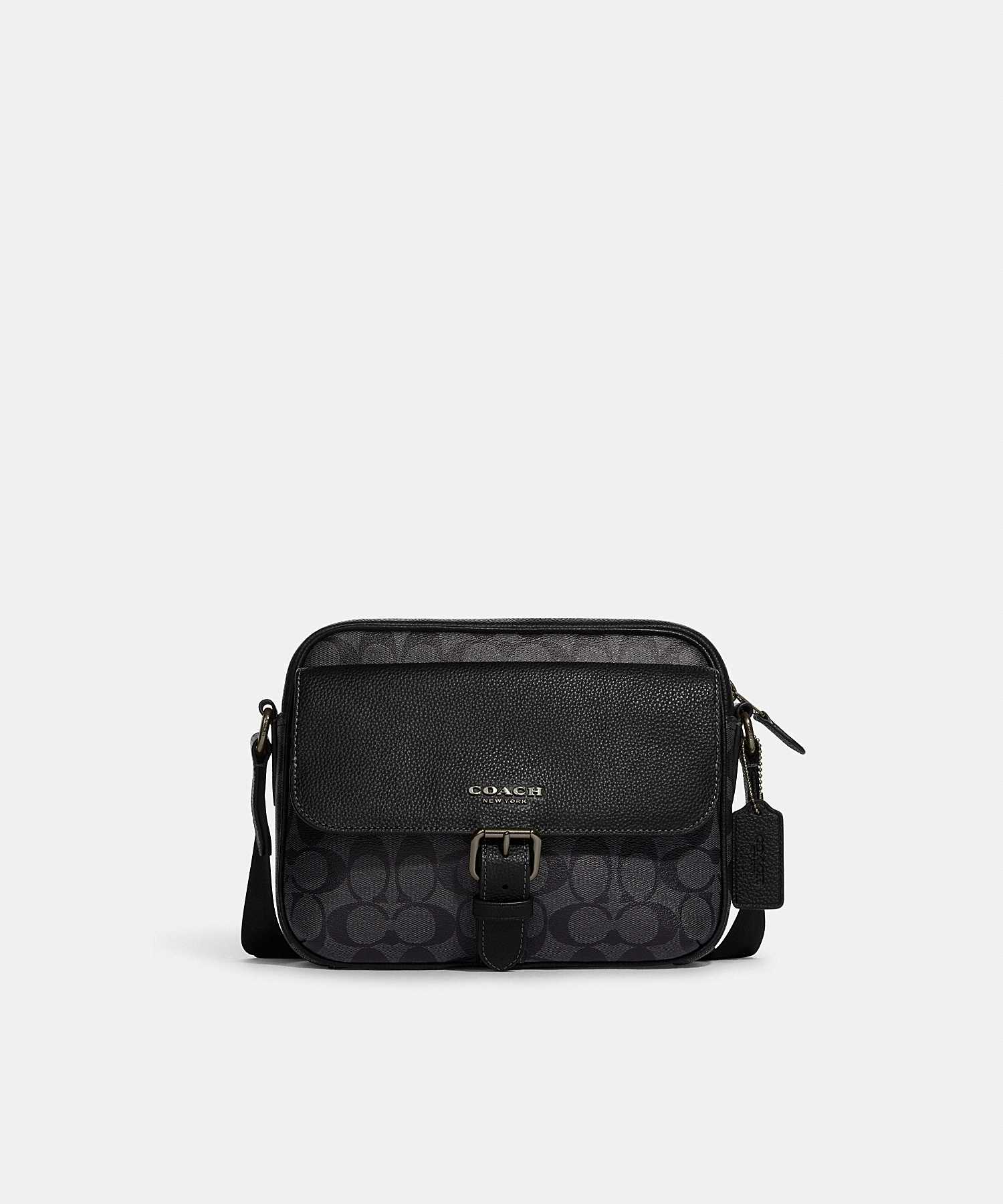 COACH HUDSON CROSSBODY IN SIGNATURE CANVAS CR386 QBMI5