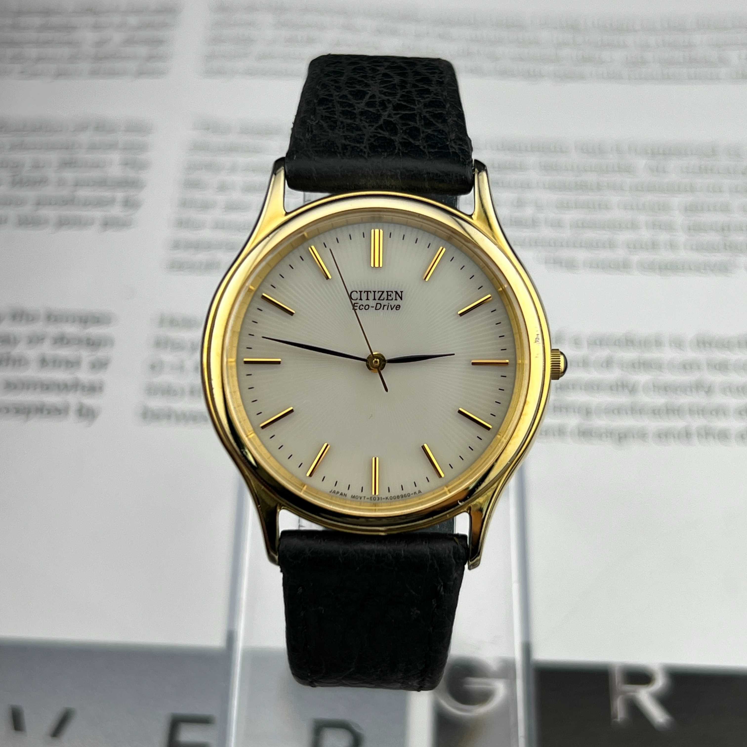Vintage Citizen Eco-Drive White Dial Ref.E031-K006023