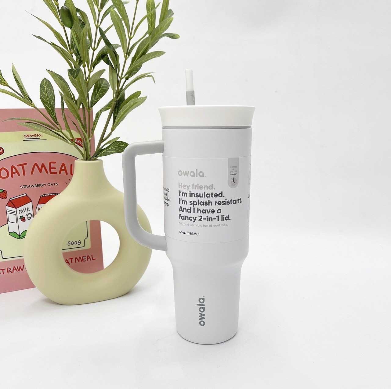 Owala Tumbler 40oz (Shy Marshmallow)