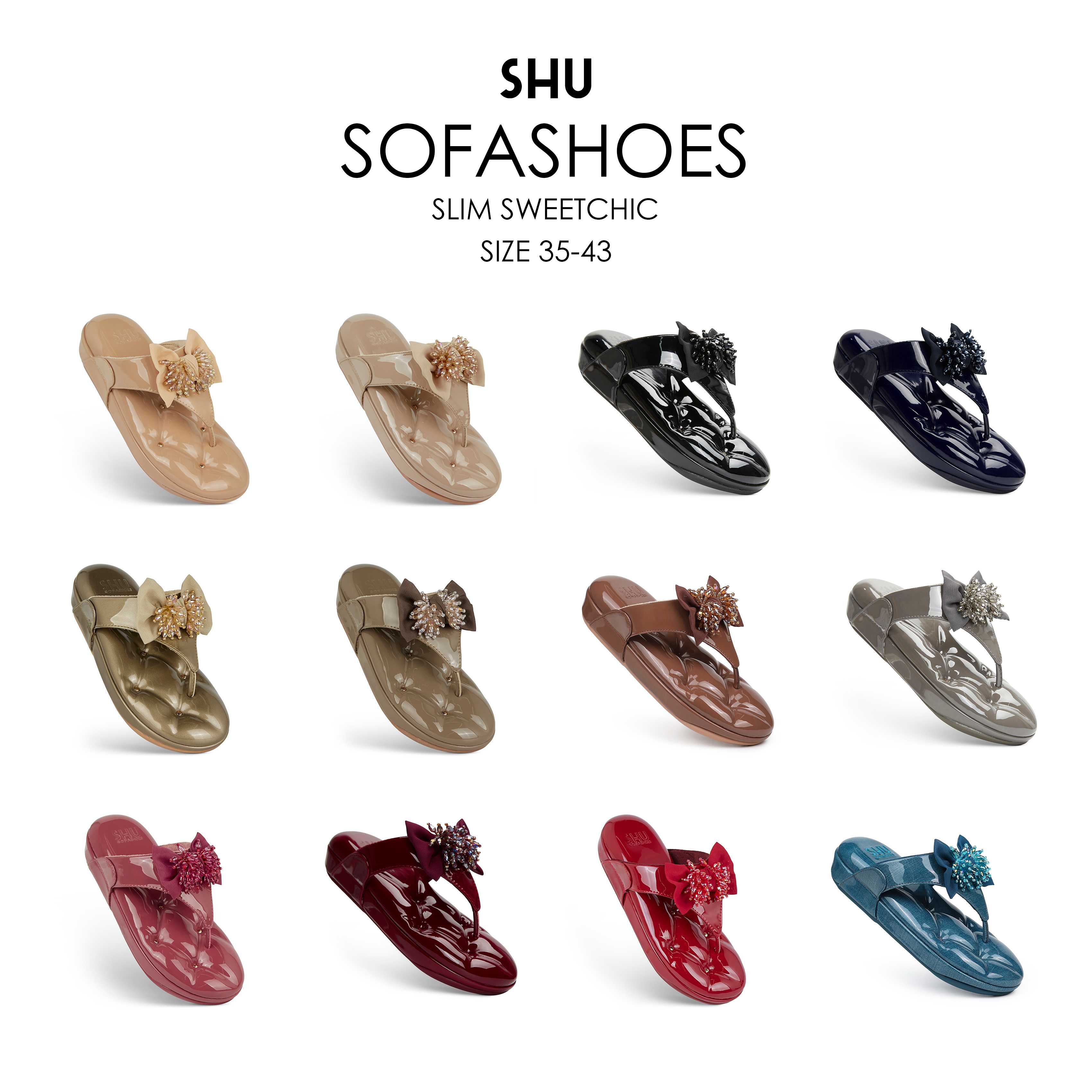 SHU SOFASHOES 1.5 SLIM SWEETCHIC สูง 1.5 นิ้ว  - SWSS0303 / Special Price