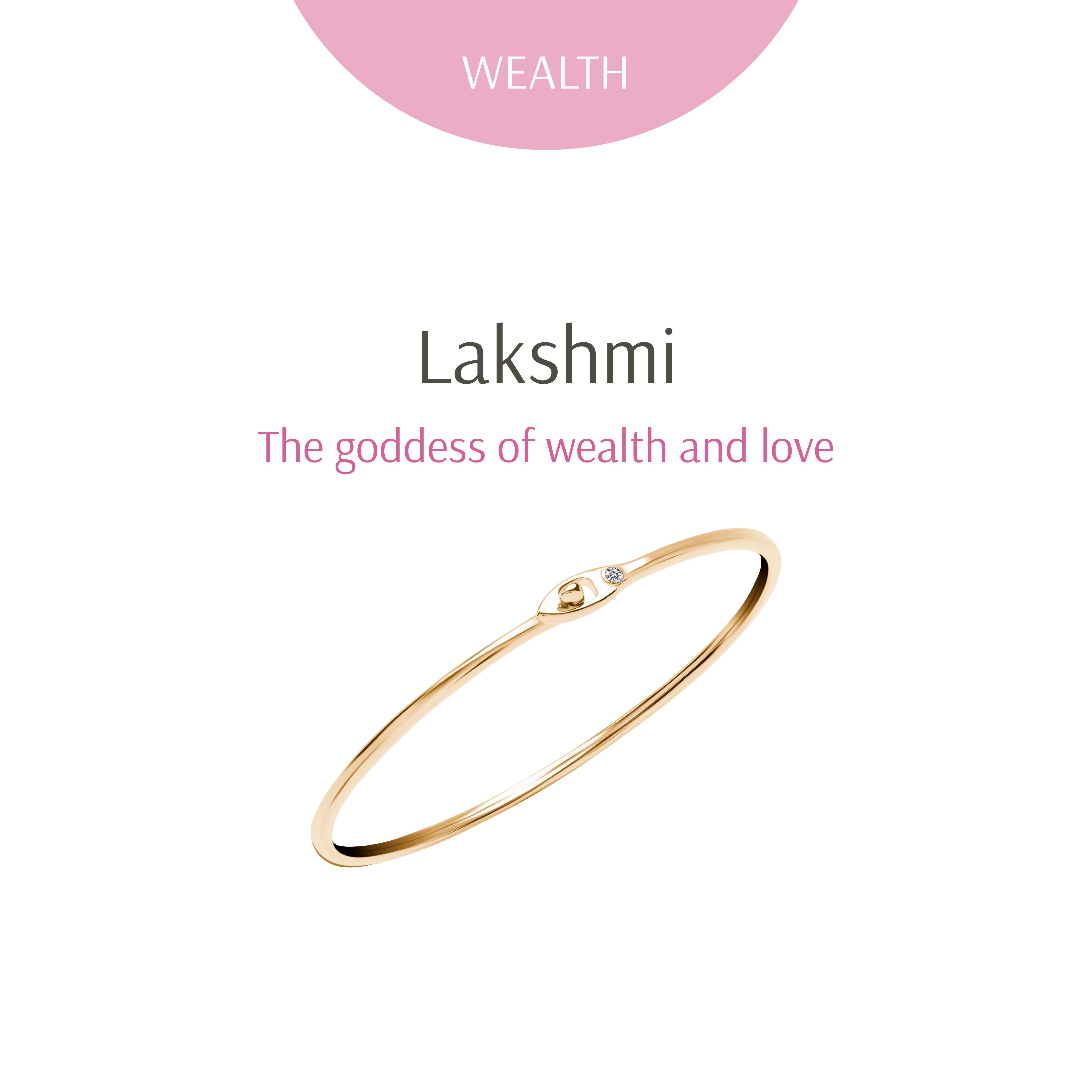RAVIPA | Lakshmi Lotus Petal Gold Bangle - กำไลข้อมือ