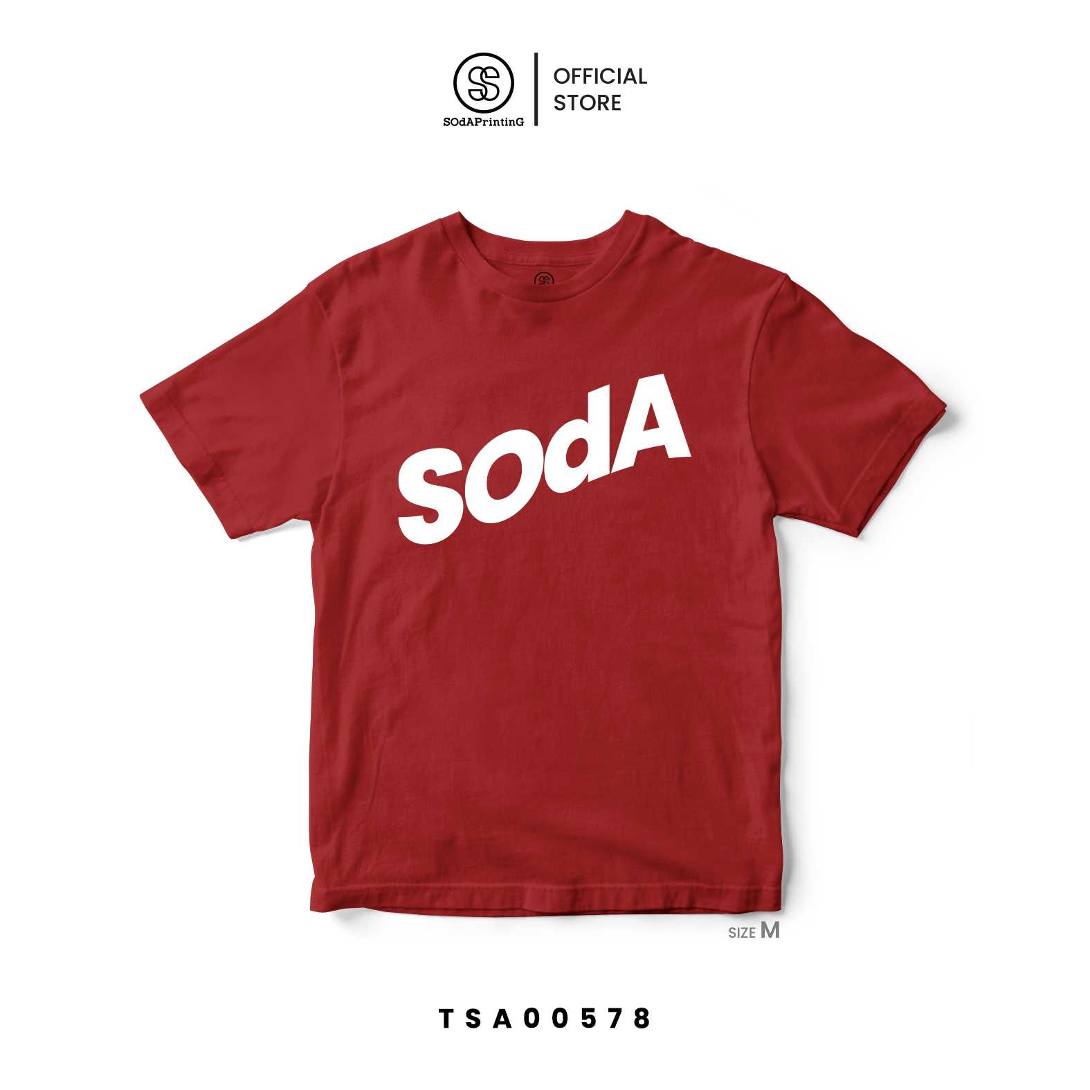 เสื้อยืด พิมพ์ลาย SOdA-โซดา | สีแดง รหัส TSA00578-TSA00579 (C20) #SOdAPrintinG