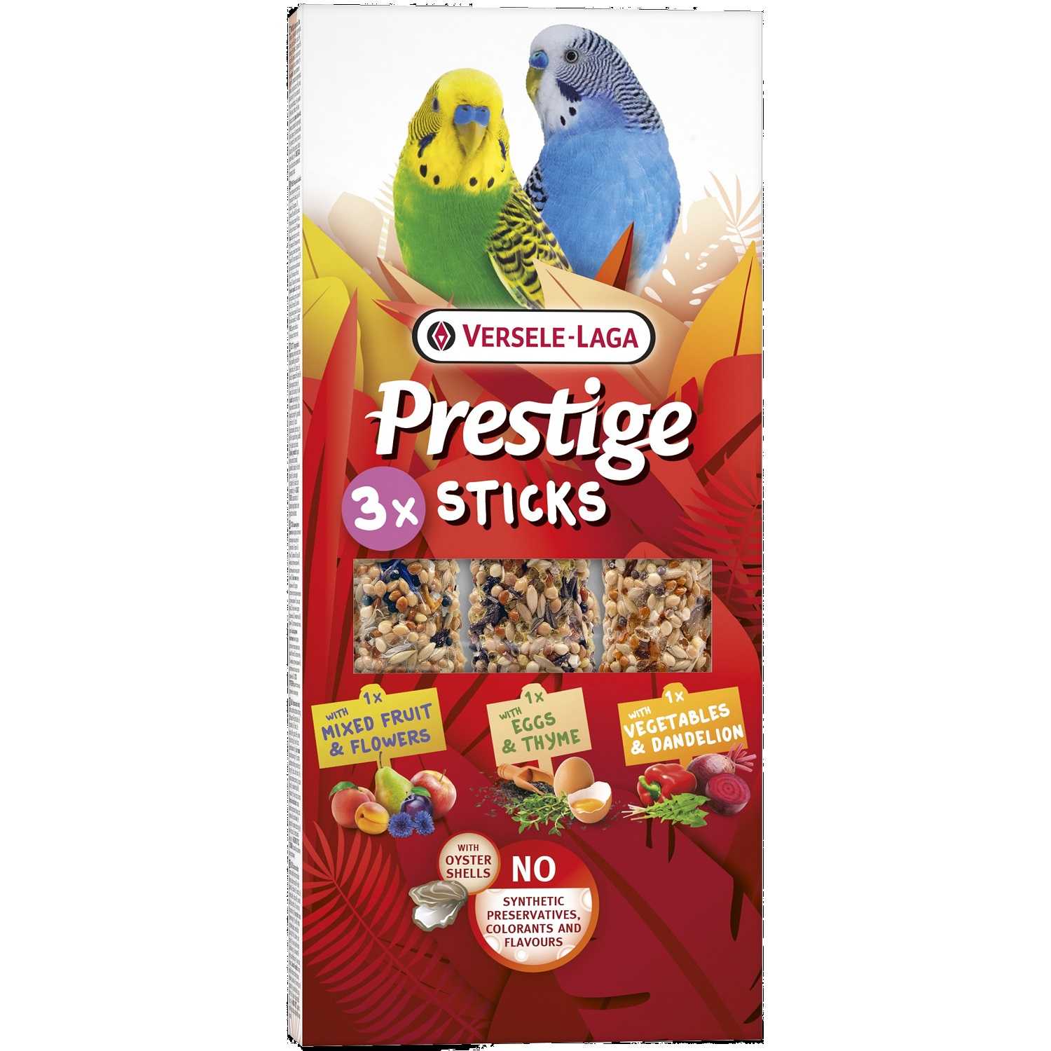 Sticks Small Parakeets Triple Variety Pack 90g.