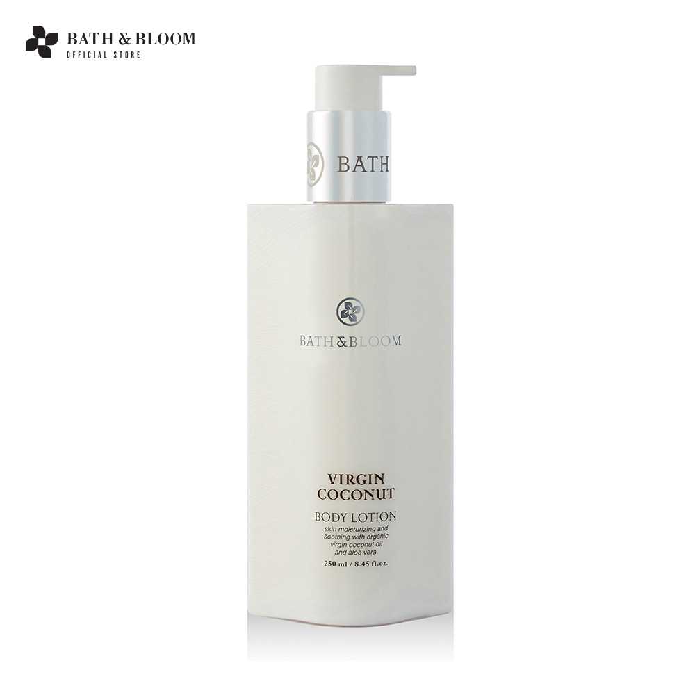 BATH & BLOOM Virgin Coconut Body Lotion โลชั่นบำรุงผิว เนื้อเข้มข้น บำรุงผิวที่แห้งให้ชุ่มชื้น