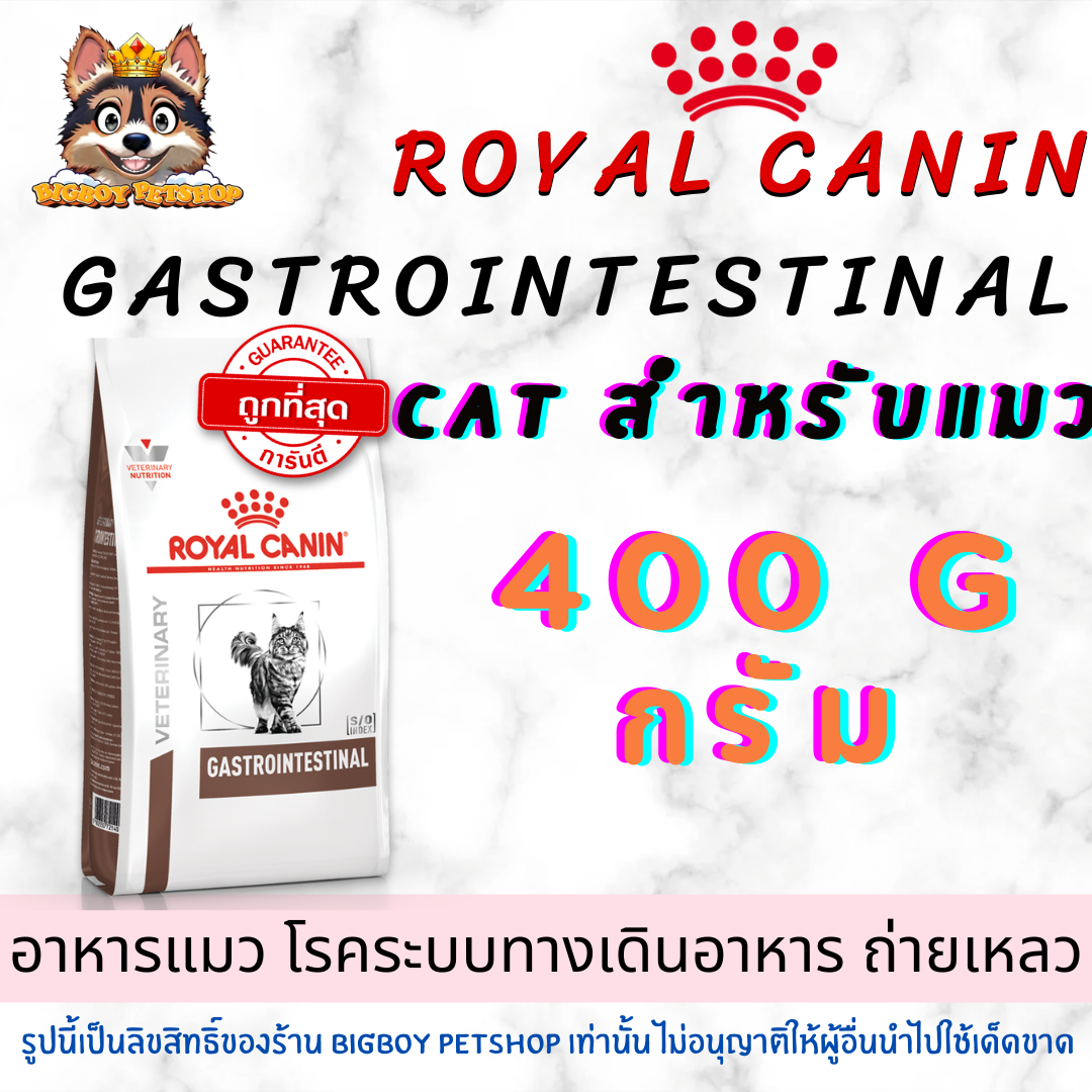 Royal Canin Cat Gastrointestinal 400g อาหารสำหรับแมวโตท้องเสีย