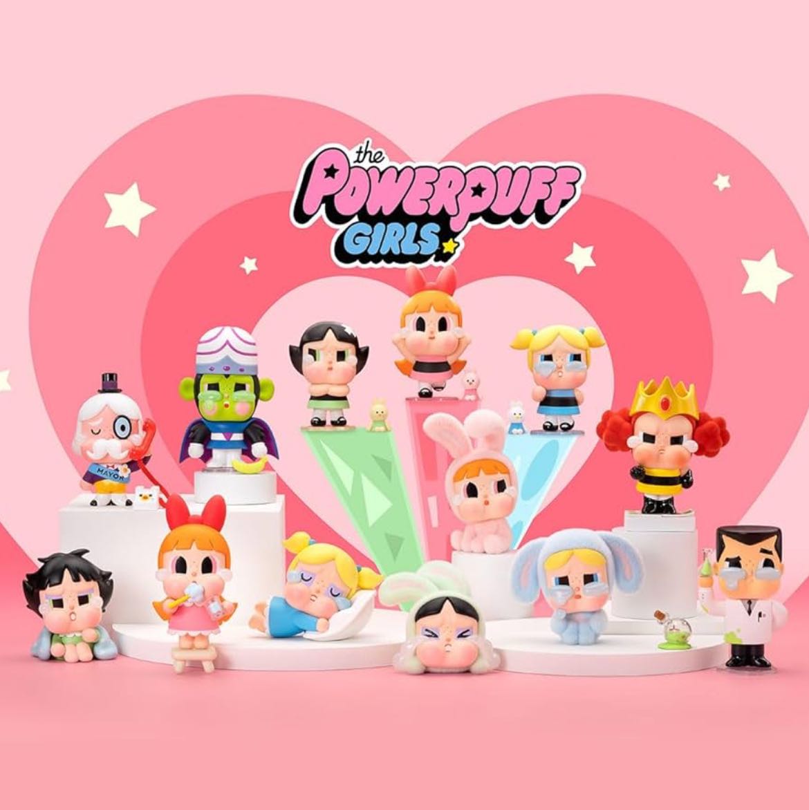 POPMART CRYBABY × Powerpuff Girls Series Figures Blind Box