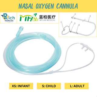 MFlab Nasal Oxygen Cannula Sterile สายให้ออกซิเจนทางจมูก แคนนูล่า [ครบทุกไซส์]