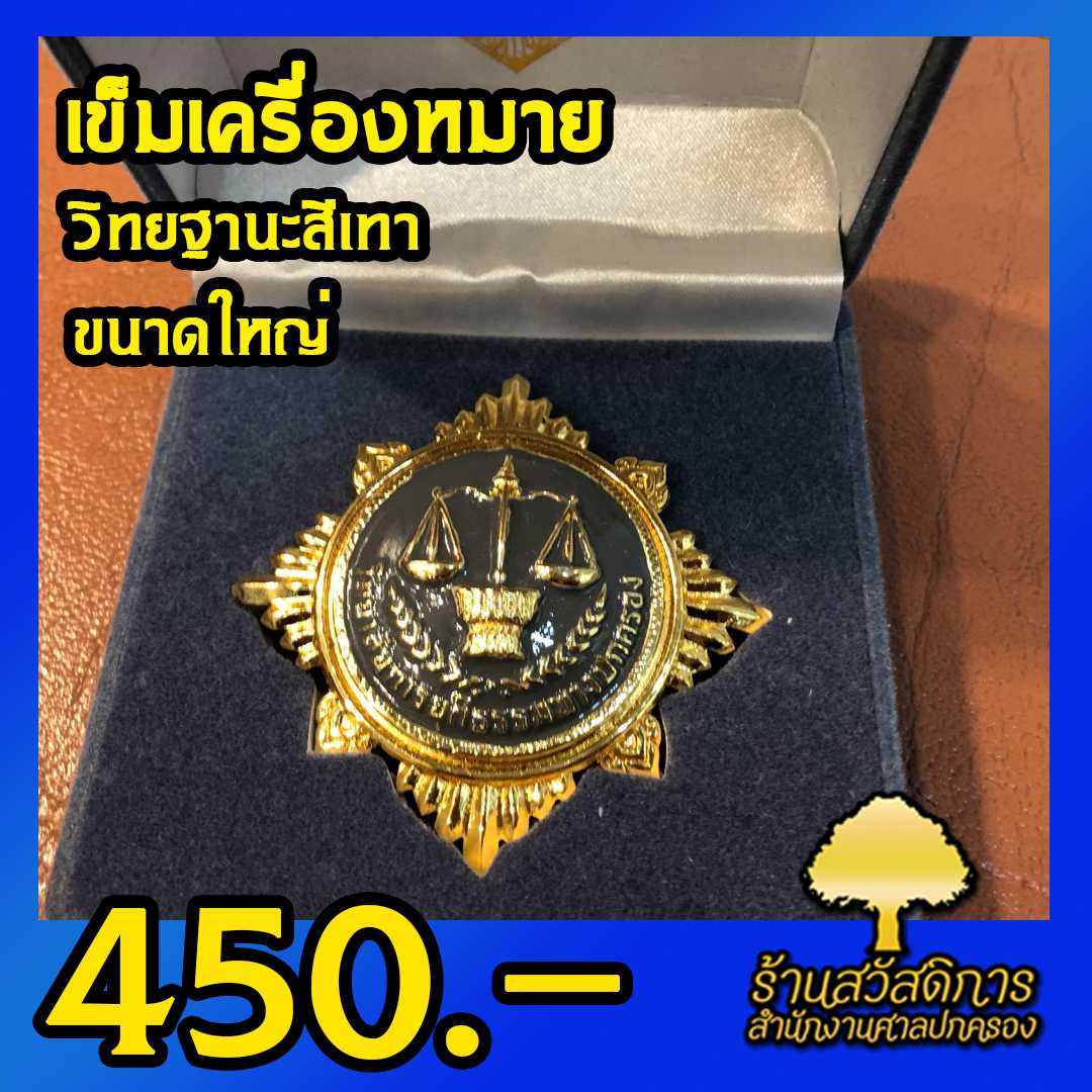 เข็มวิทยฐานะ สีเทา ขนาดใหญ่