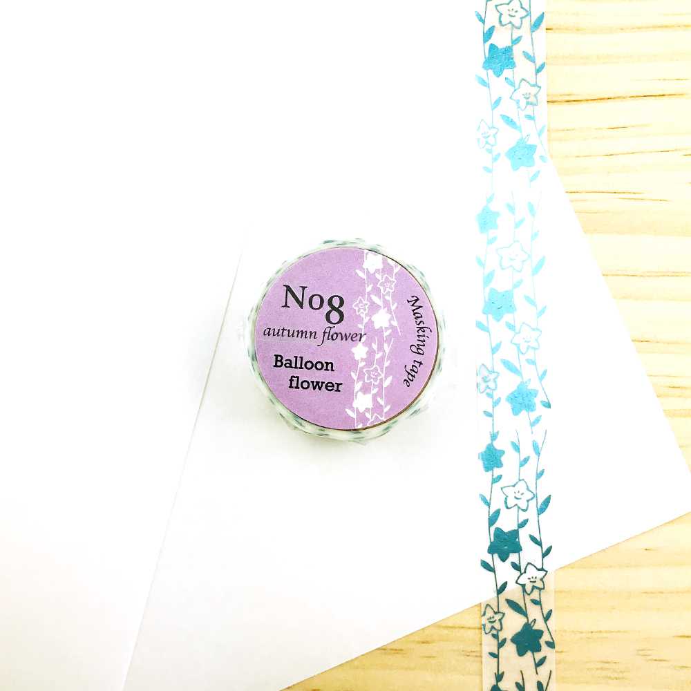 เทปตกแต่ง  Seasonal flower Masking tape - Balloon flower