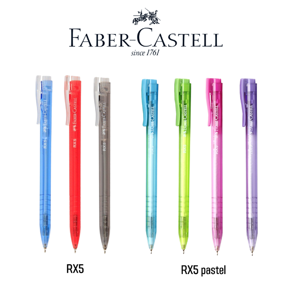 ปากกาลูกลื่น FABER CASTELL รุ่น RX5 / RX5 pastel หัวปากกา 0.5