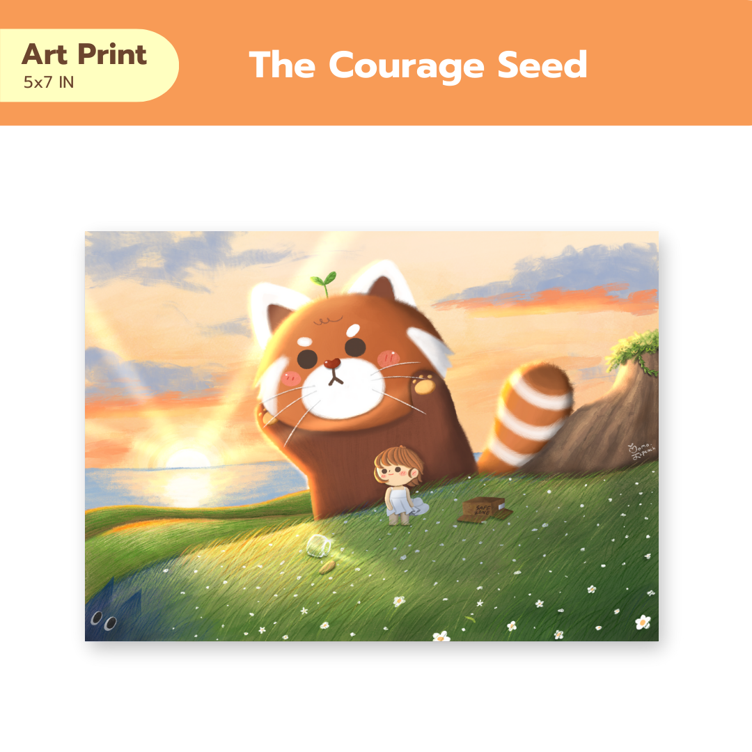 Art print 5x7in - The courage seed