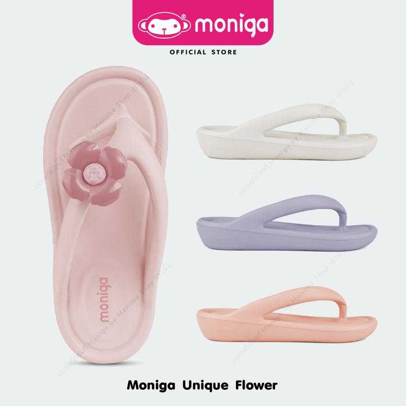 MONIGA รุ่น MNG-Unique Flower รองเท้าแตะหูคีบ  โมนิก้า นุ่มมมม ... เวอร์