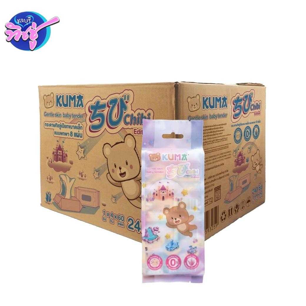 กระดาษทิชชู่เปียก Kuma Chibi 8 แผ่น  ลัง