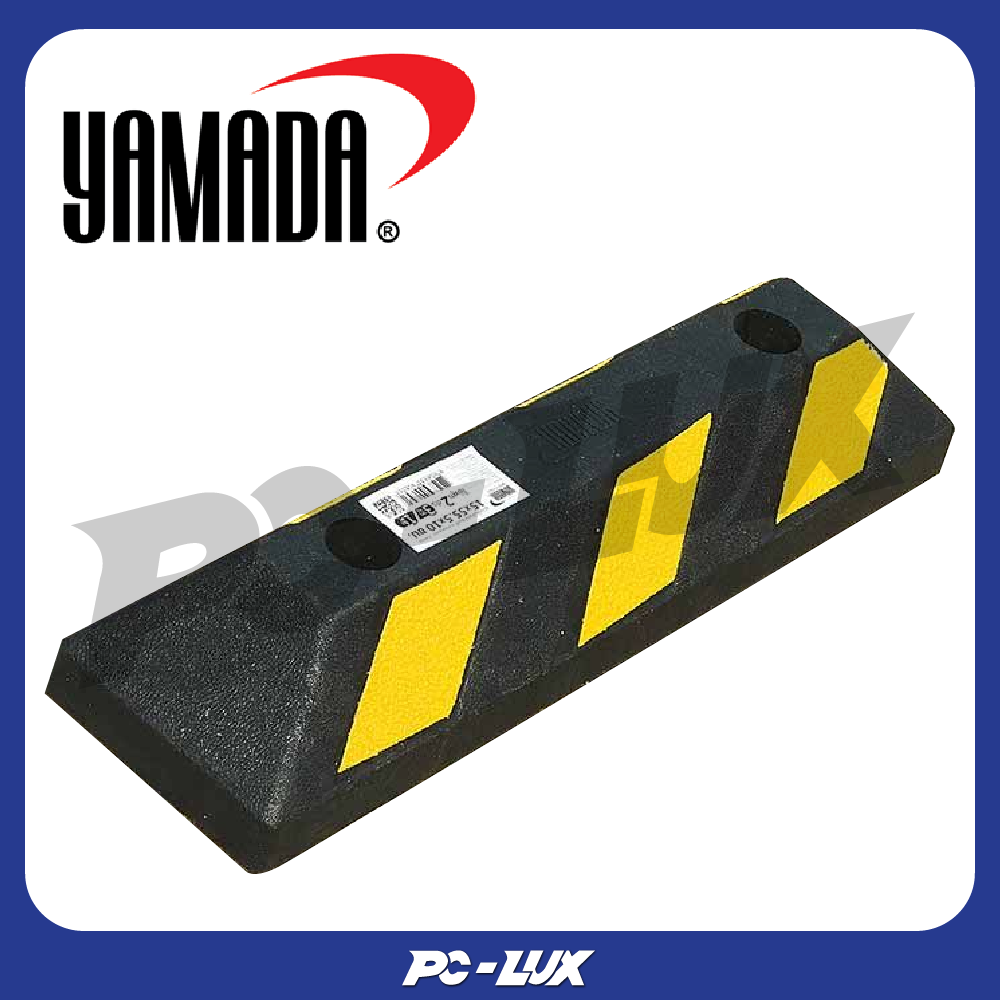 YAMADA ยางกั้นล้อรถยนต์ 15x55.5x10 ซม. สีเหลือง/ดำ