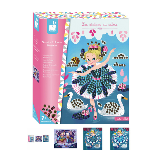 ของเล่นเด็ก 7 ขึ้นไป ชุดงานศิลปะ JANOD Sequins To Nail Ballerinas (LearningWebThai ตัวแทนหลักในไทย)