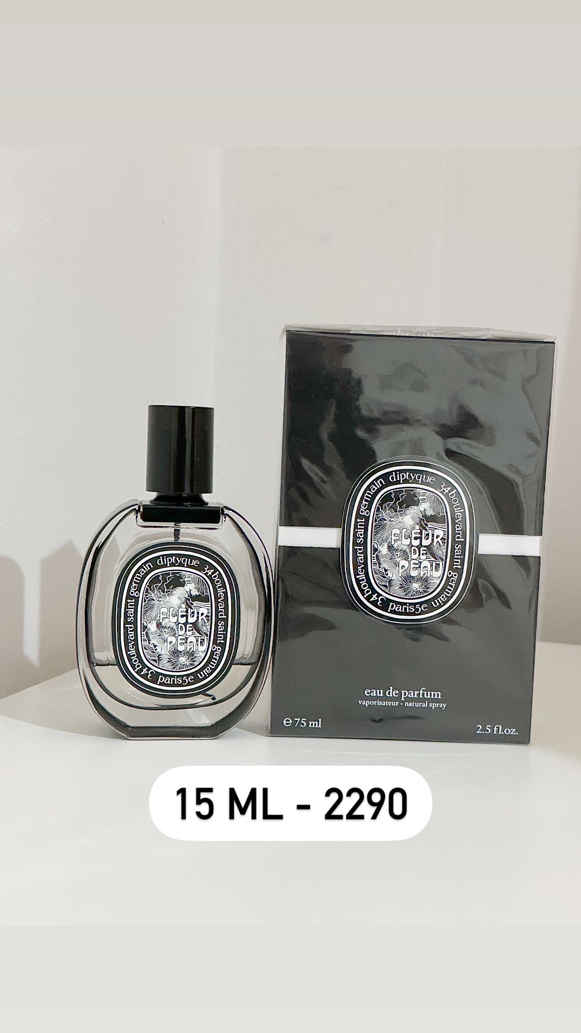 (4) น้ำหอมติดขวด Fleur de Peau EDP เหลือ 15 ml