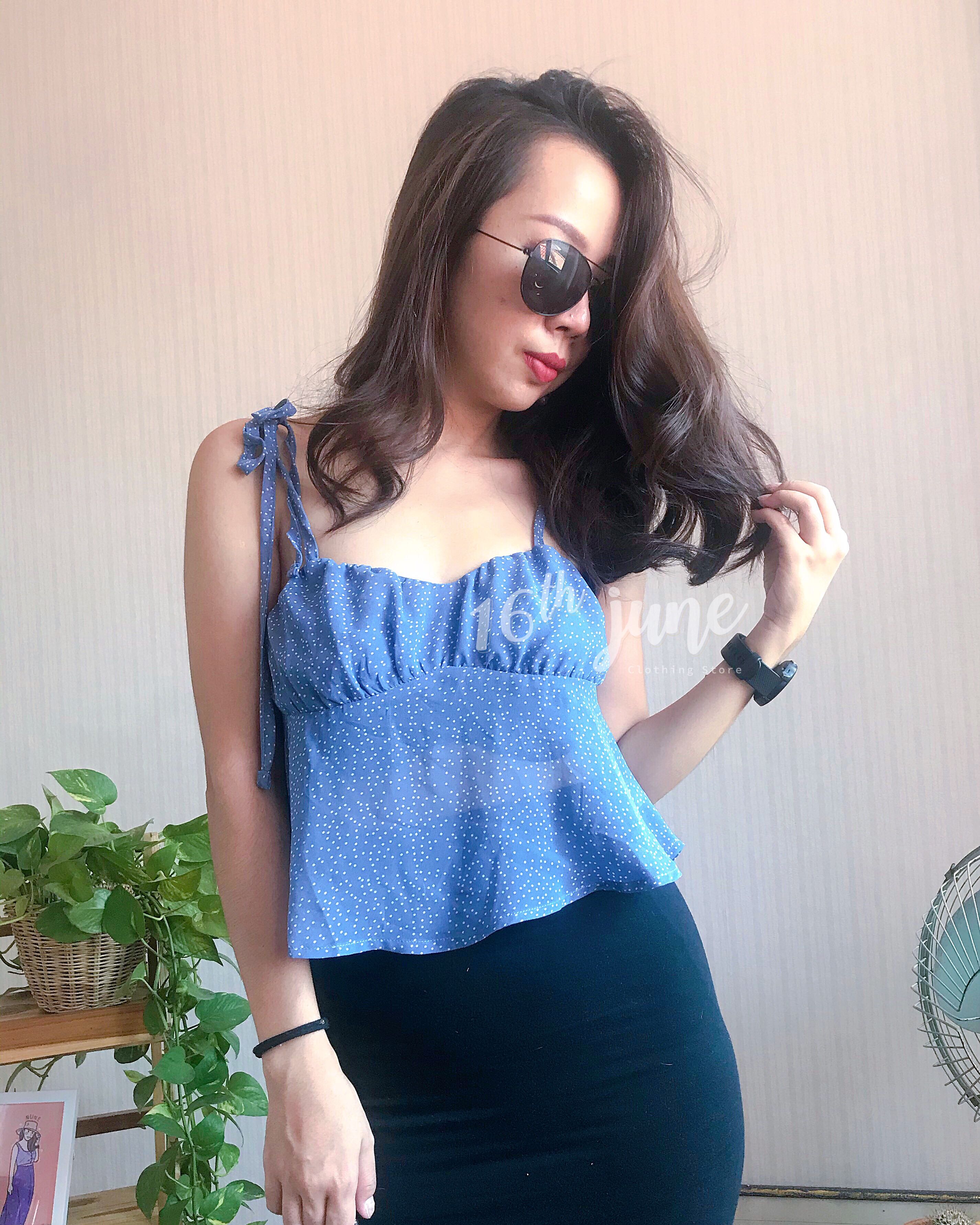 เสื้อสายเดี่ยวชีฟอง