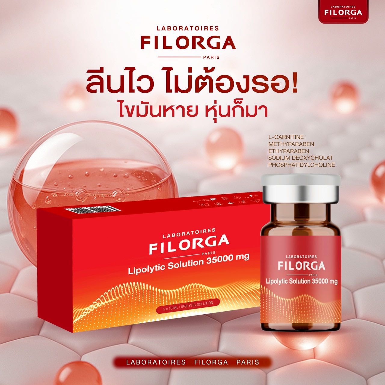 Fat Filorga PPC Premium  1 กล่อง 5 ขวด